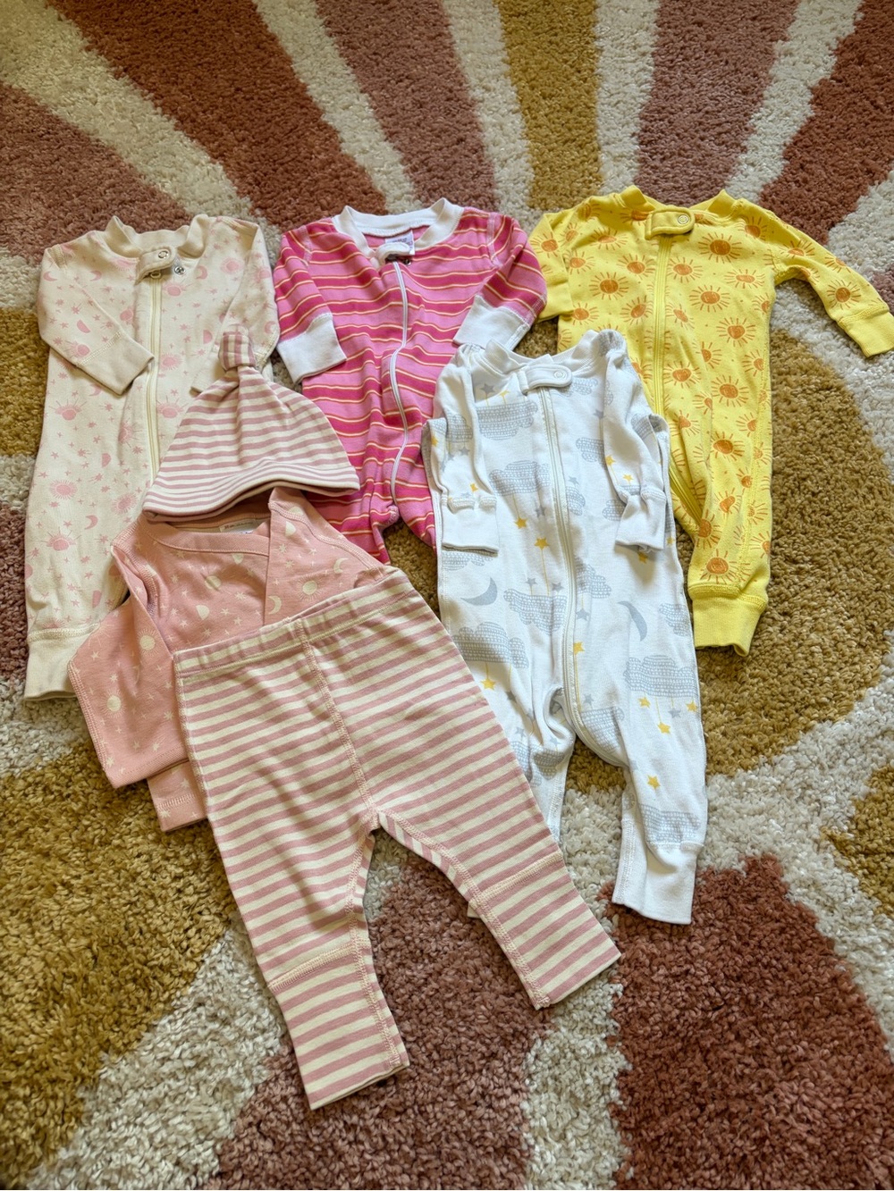 Hanna Andersson lot of 5 baby girl 0-3 months VGUC